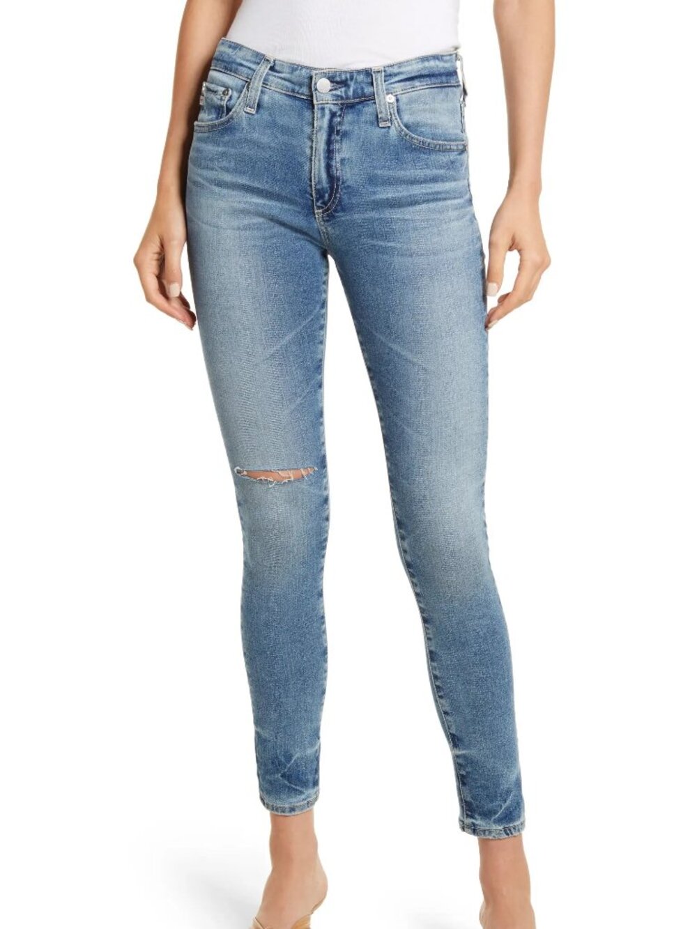 AG Adriano Goldschmied Farrah High Waist Skinny Jeans 23 Years Showbiz